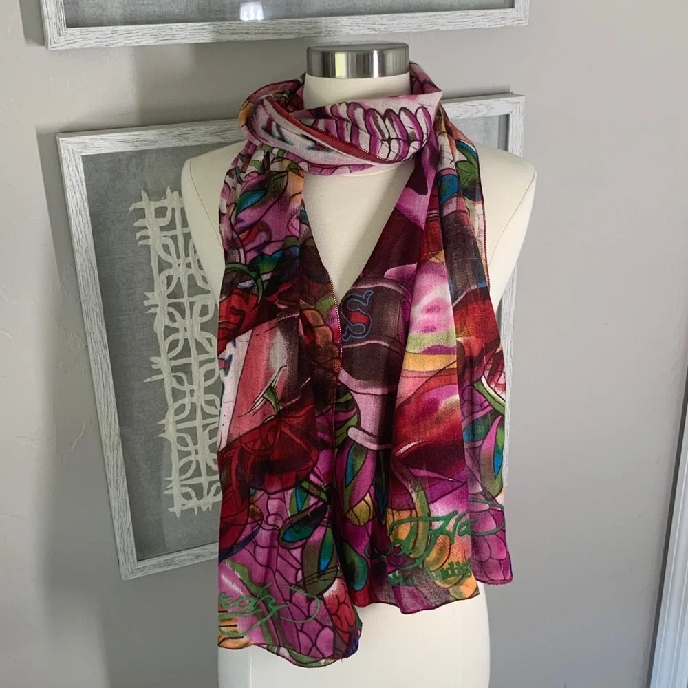 Ed Hardy by Christian Audigier love kills scarf
